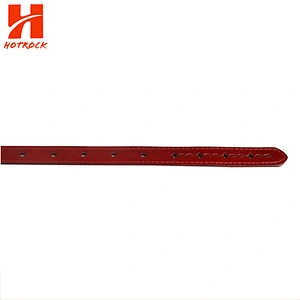 New design women Belt embossed pattern ladies PU leather belts