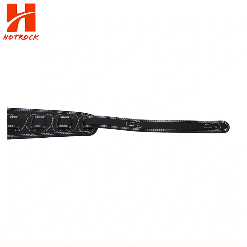 Custom guitar strap leather ends Hotrock