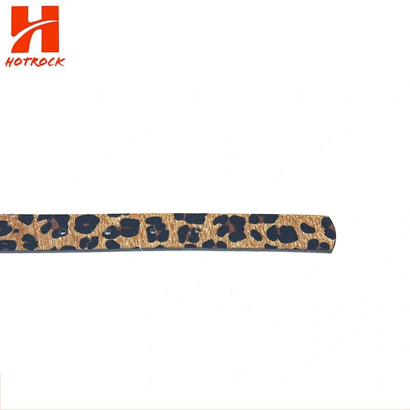 Latest design leopard belts Customized PU leather belts with metal Pin Buckle