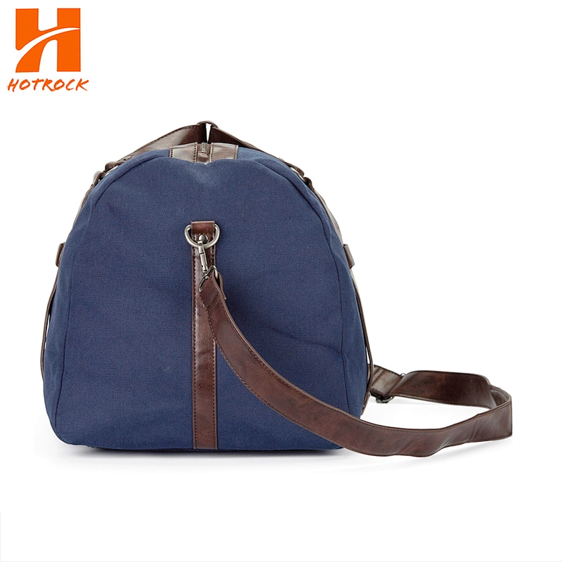 Traveling Men's Duffel Bags with Leather Straps