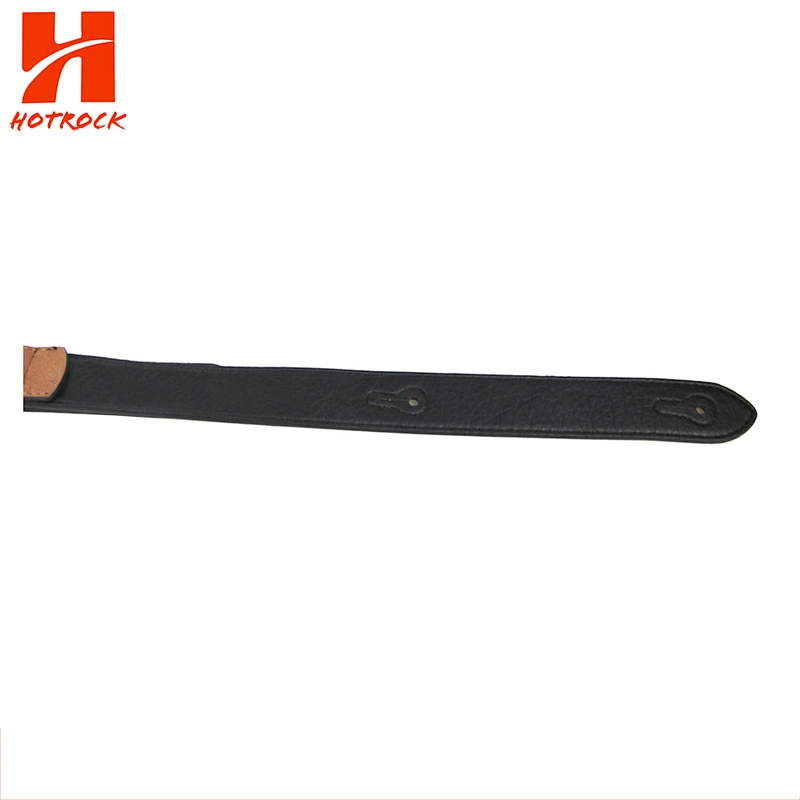 Customized adjustable  metal buckle   PU Leather  Guitar Strap