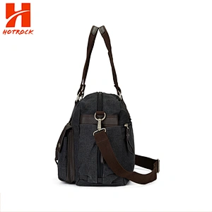 OEM Wholesale Canvas with Leather Man Bag  Designer Messenger Bags