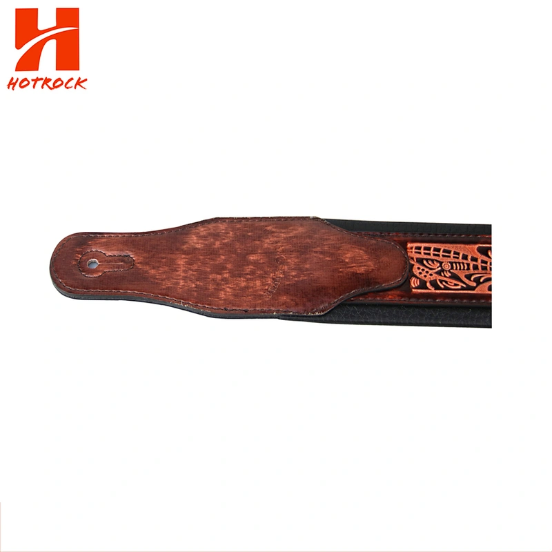 Vintage emboss pattern Electric Guitar / Acoustic Guitar PU Leather Guitar Strap
