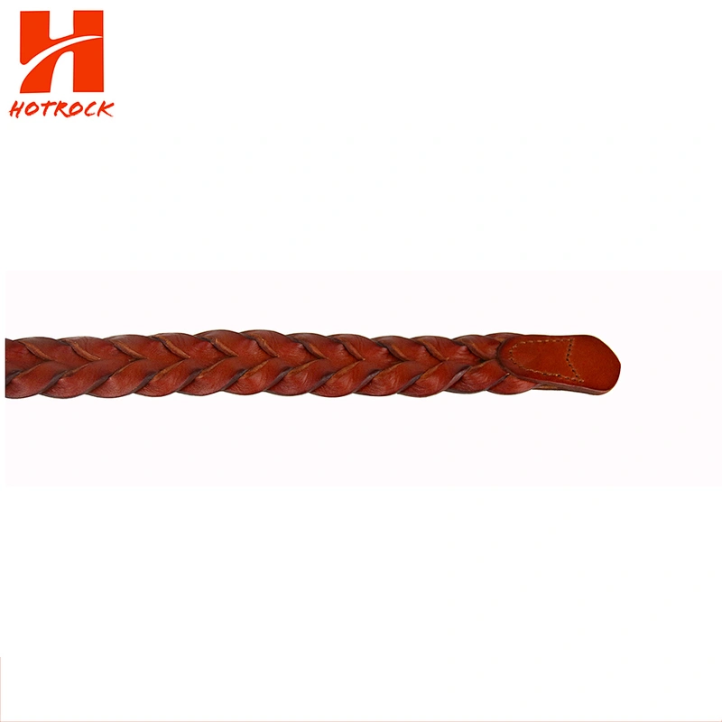 OEM women Belt knitted ladies PU leather belts