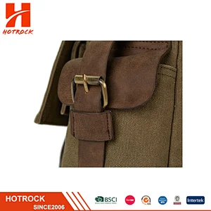 Wholesale Trendy Men Matte Canvas Shoulder Messenger Bags