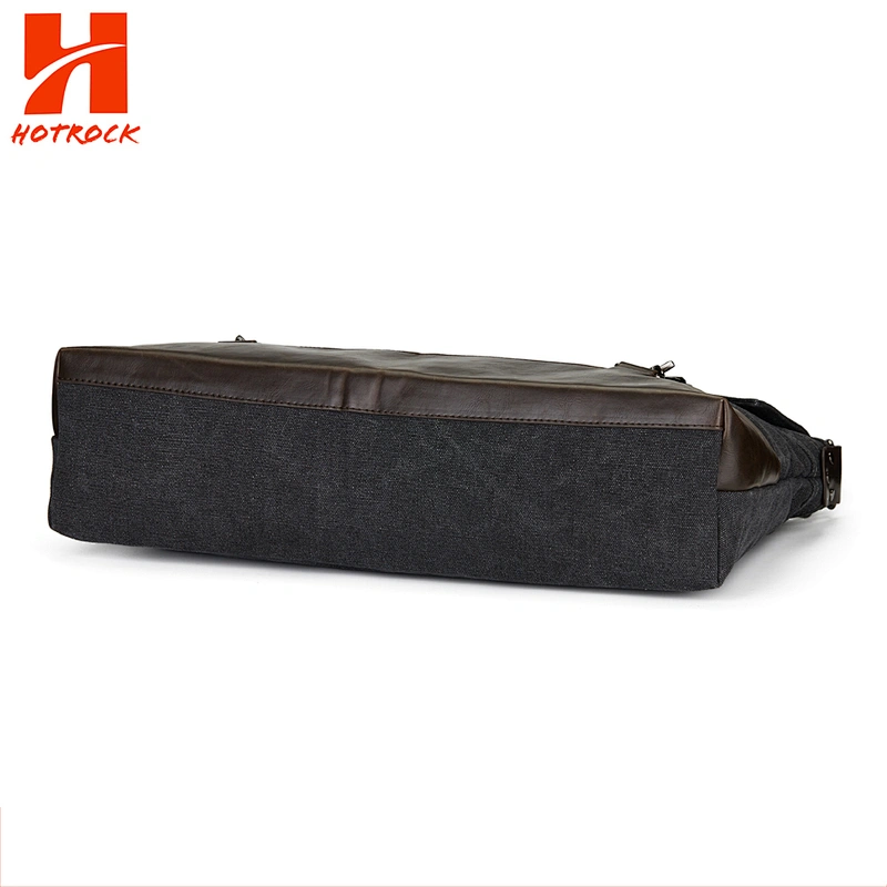 Hot selling OEM PU Leather Messenger Handbag Canvas Bag for men