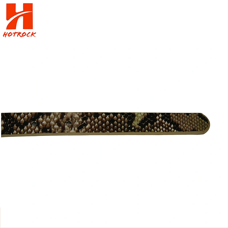 Popular ladies Belt serpentine pattern women PU leather belts