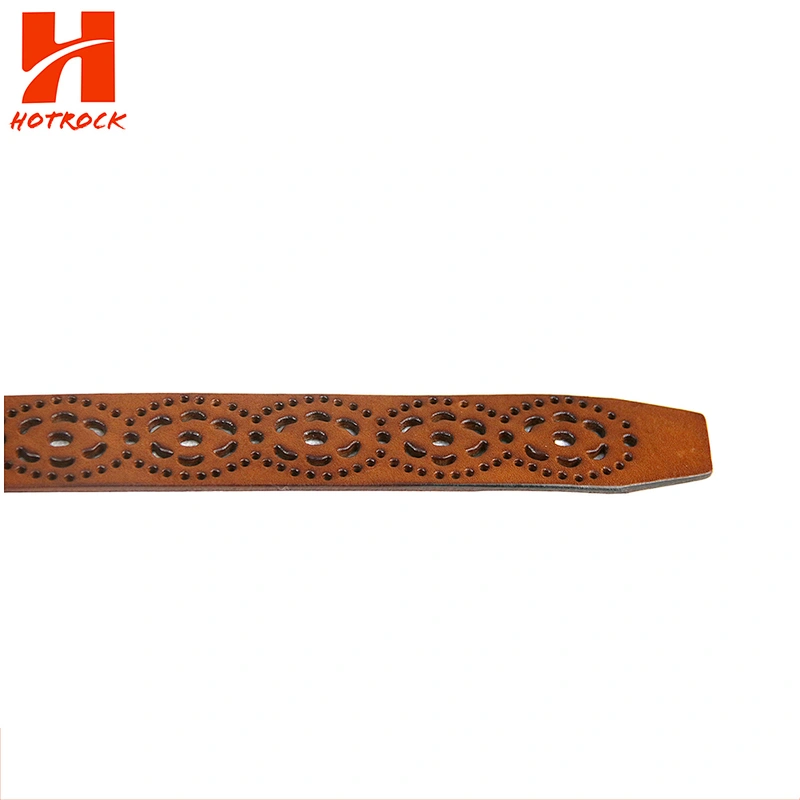 New design women Belt hollow out ladies PU leather belts