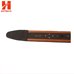 Leathern Strap Material Custom Guitar Bass Strap