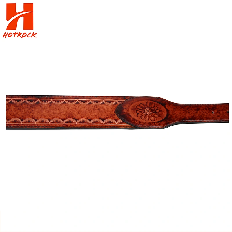 Customized vintage pattern PU leather Electric Guitar / Acoustic Guitar  Strap