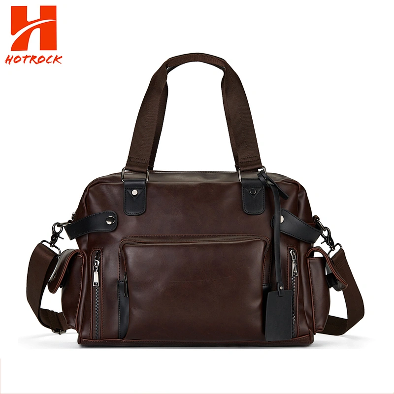 Hotrock Men's Handbags PU Leather Messenger Bags