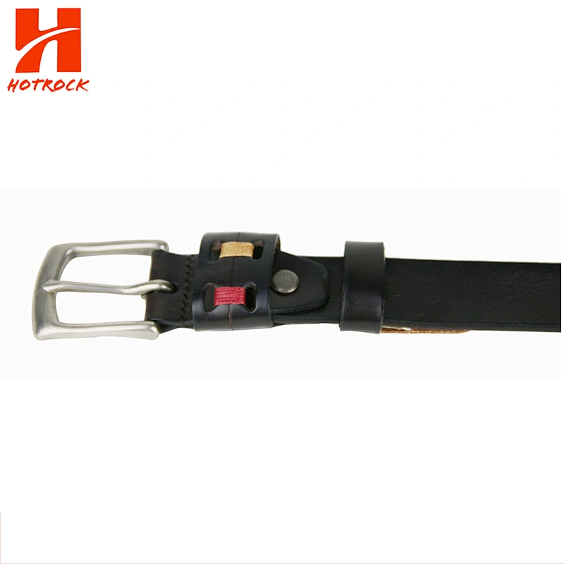 Hotsale women Belt hollow out with twisted thread PU leather belts