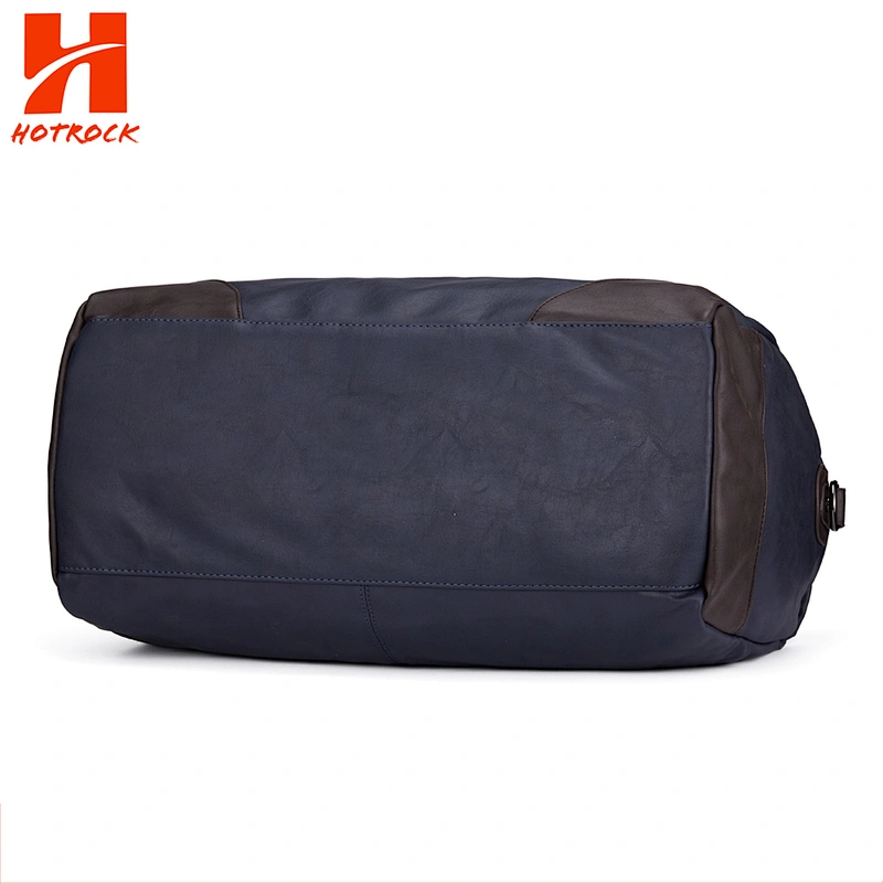 Wholesale PU Leather Men Travelling Duffle Bags Top Handle Travel Handbags
