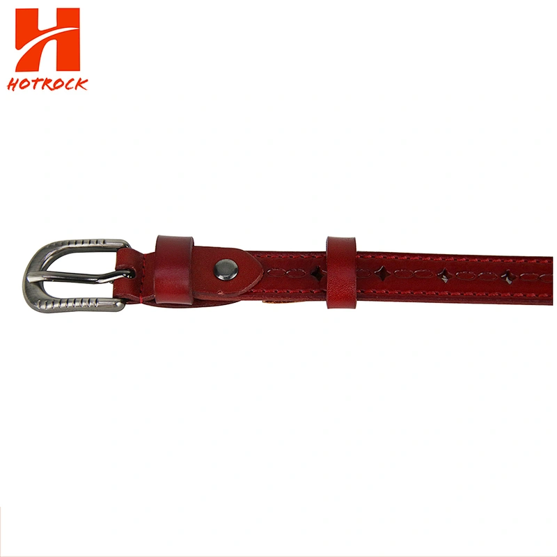 New design women Belt embossed pattern ladies PU leather belts