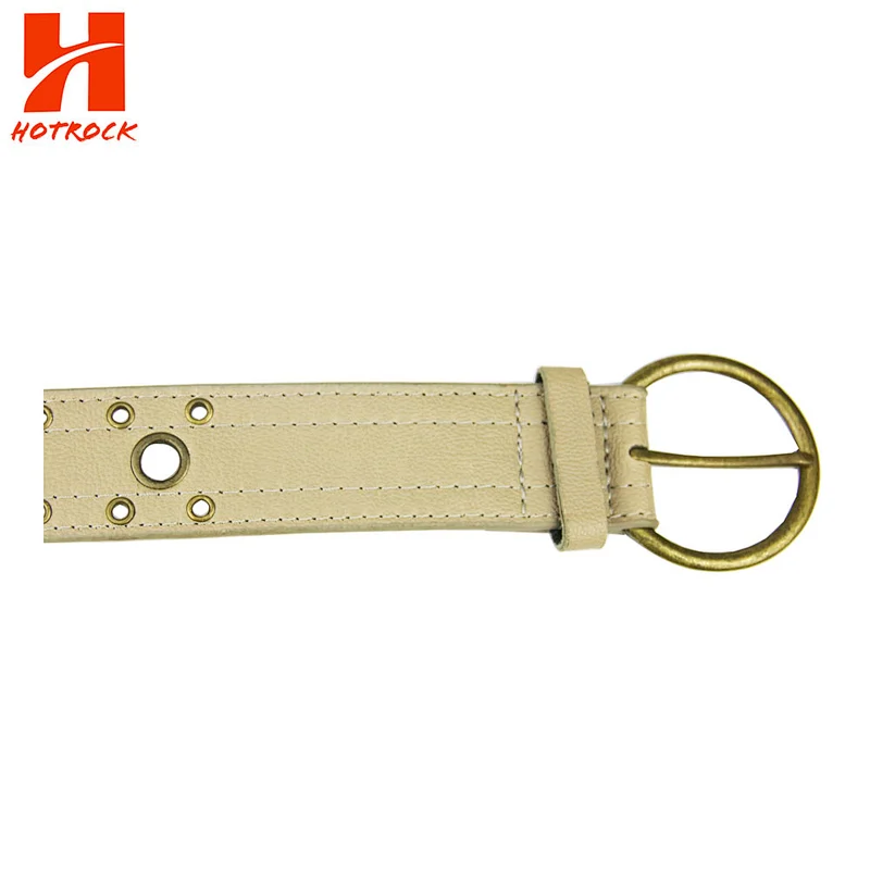 Wholesale Three Row Grommet Leather Belts 2019 Latest Accessory