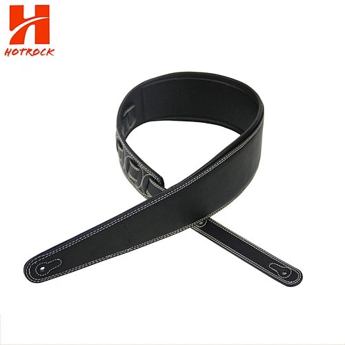 Custom guitar strap leather ends Hotrock