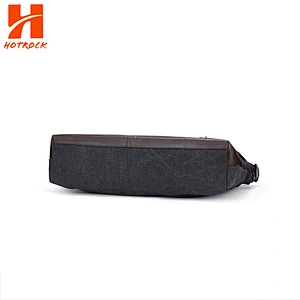Pu Leather and Canvas Messenger Bag Men Shoulder Bags