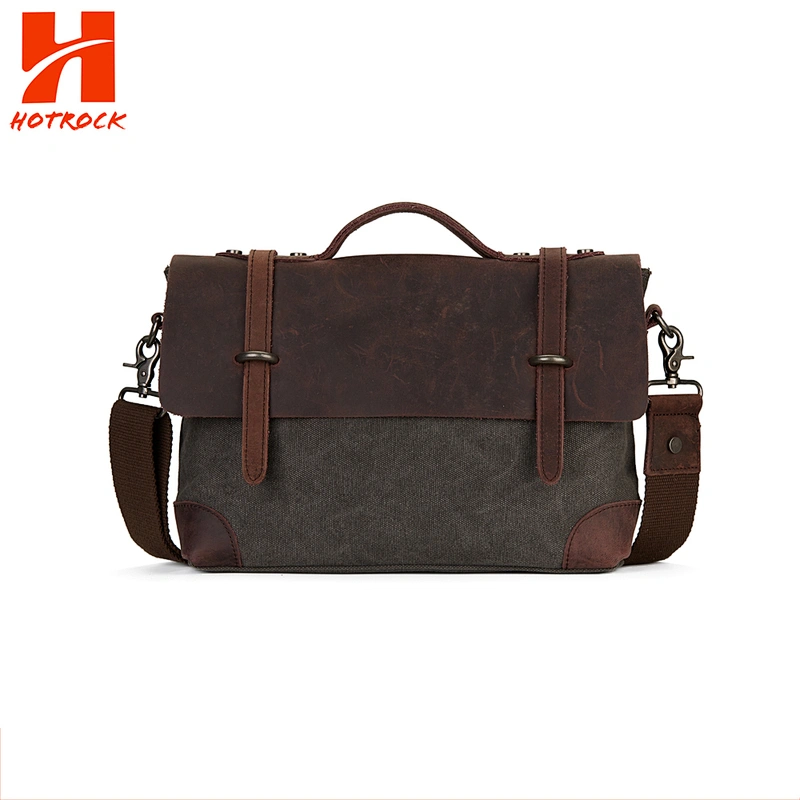 Customized Vintage Canvas Shoulder Bags Messenger Satchel Bags for men
