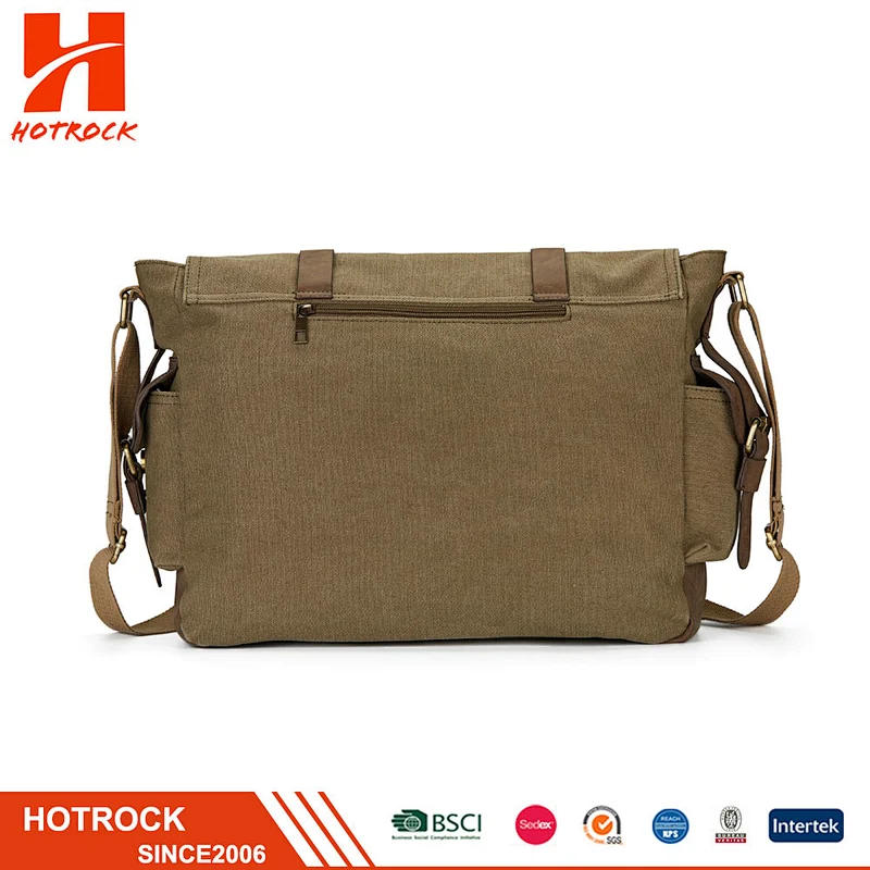 Wholesale Trendy Men Matte Canvas Shoulder Messenger Bags