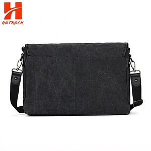 Men's Canvas Messenger Bags shoulder Casual Travel canvas Briefcase for Men