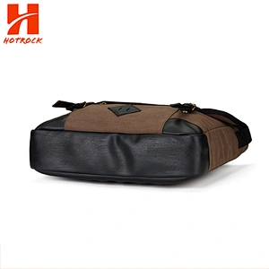 Custom long shoulder strap messager bag men canvas sling bags