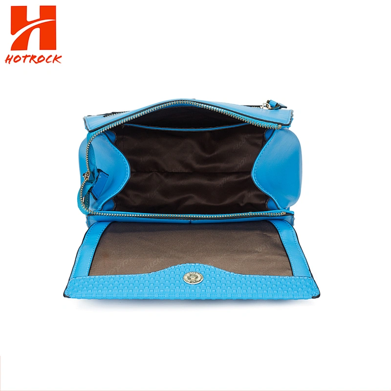 Fashion Dark Blue PU Leather Bags Mini Women Backpacks