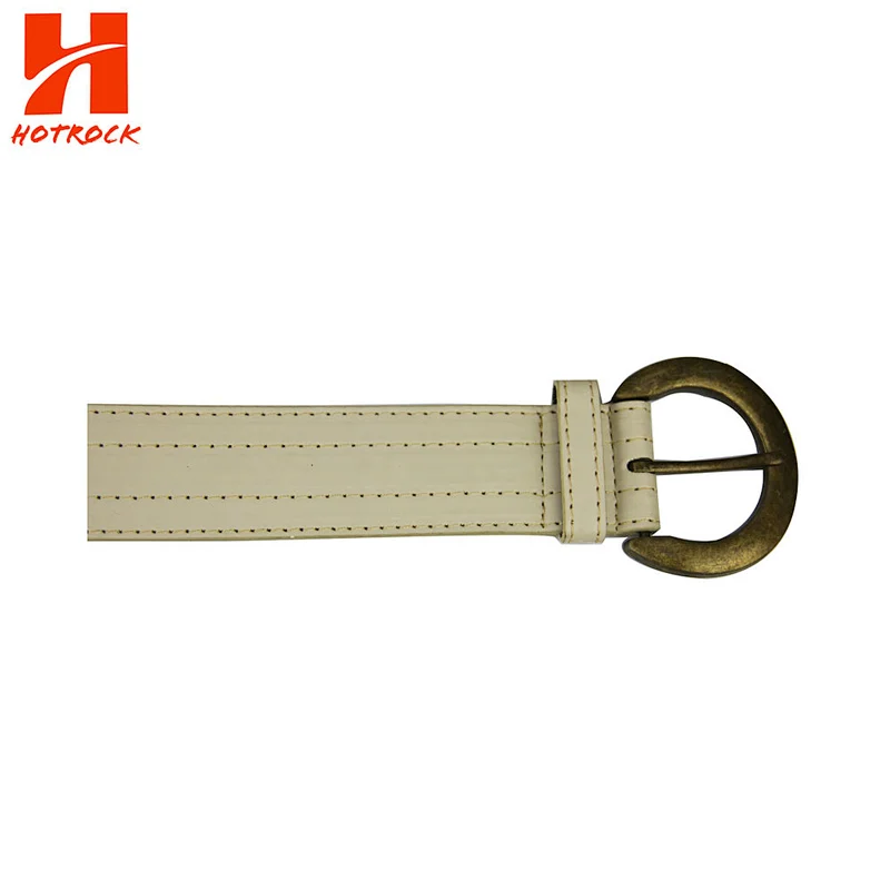 Hollow out women PU leather belts with rivet