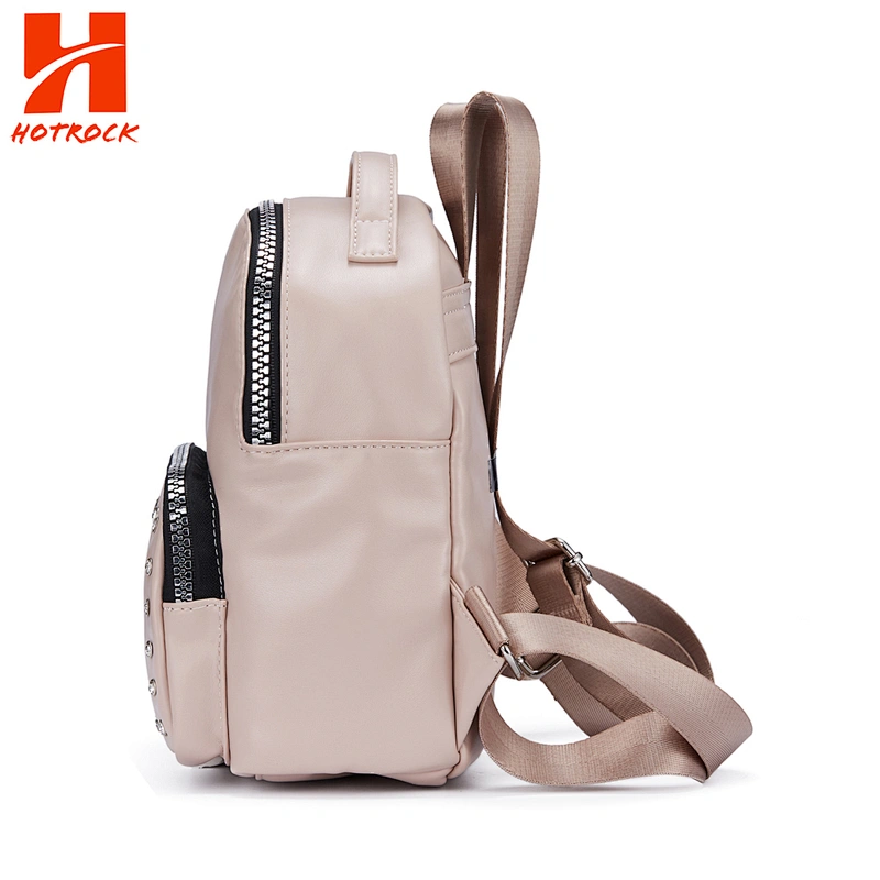 Custom Fashion Stylish Pu Leather Mini Casual Backpacks For Women