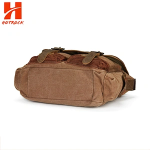 Custom laptop Vintage canvas shoulder bag Durable men messenger bags