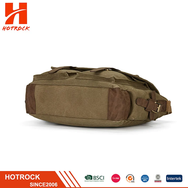 Wholesale Trendy Men Matte Canvas Shoulder Messenger Bags