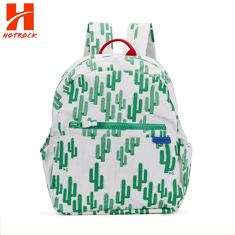 Custom Waterproof Printing School Backpacks Kids Bags with Cactus Pattern
