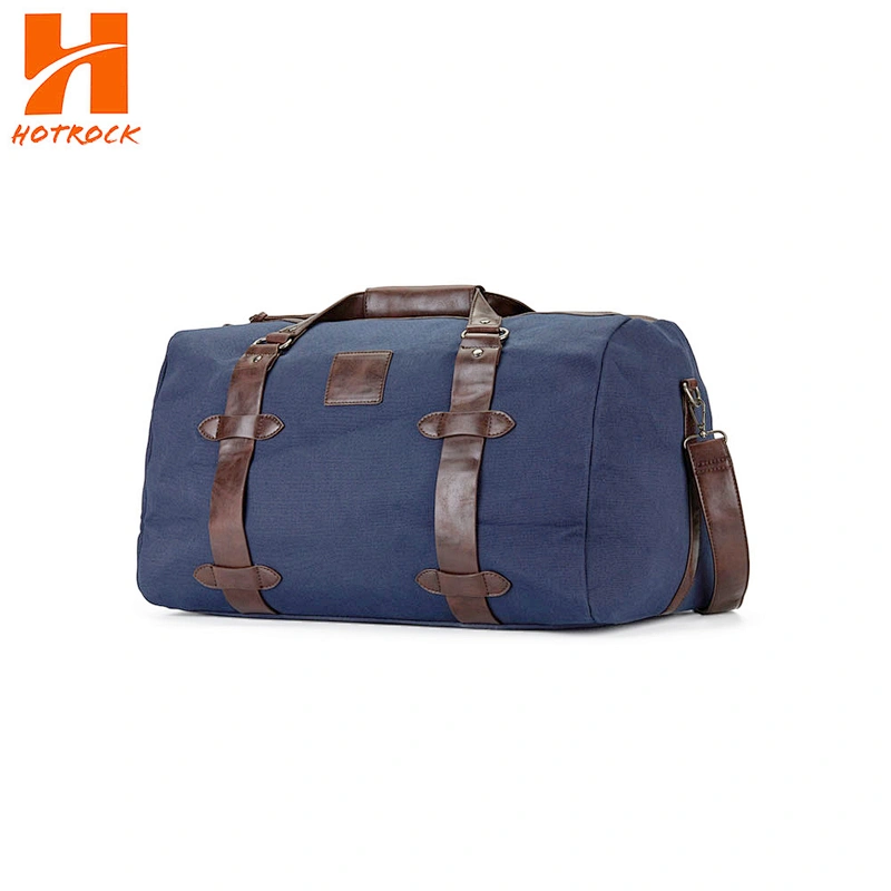 Traveling Men's Duffel Bags with Leather Straps