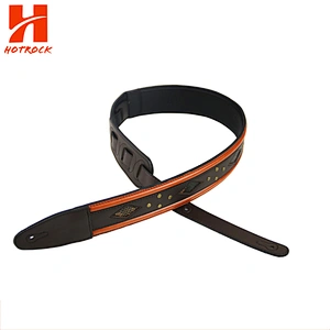 Leathern Strap Material Custom Guitar Bass Strap