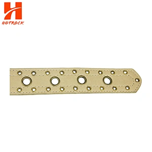 Wholesale Three Row Grommet Leather Belts 2019 Latest Accessory