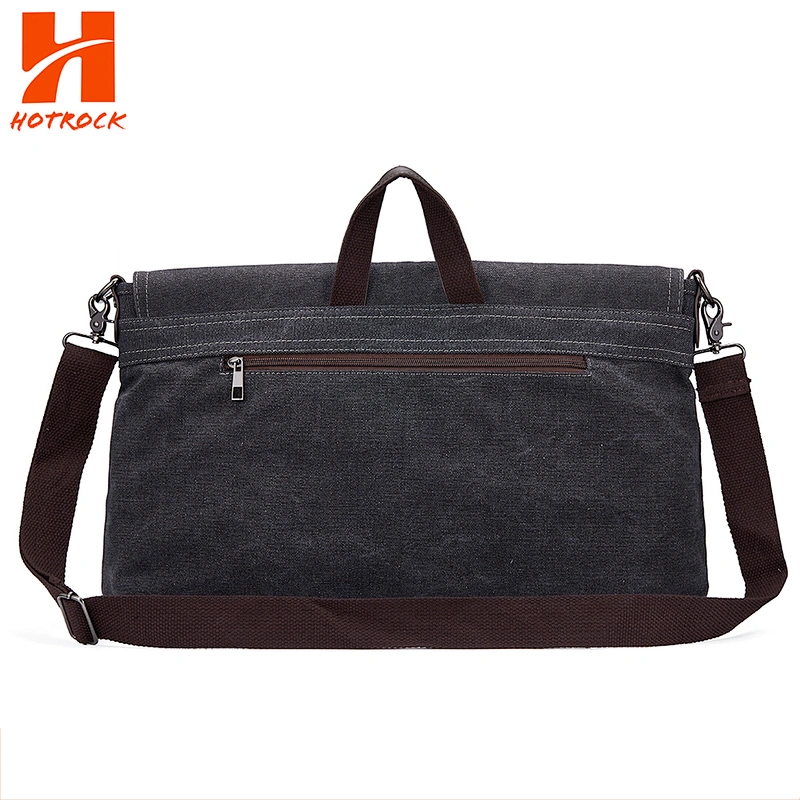 Pu Leather and Canvas Messenger Bag Men Shoulder Bags