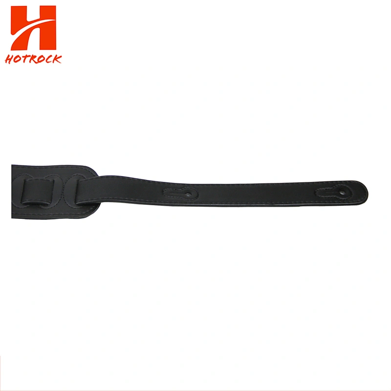 New design white patch Electric Guitar PU Leather Guitar Strap