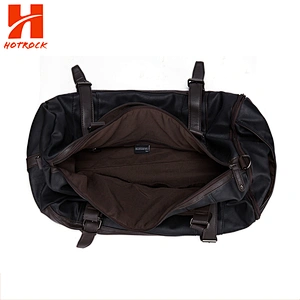 popular style men business leather travel bag