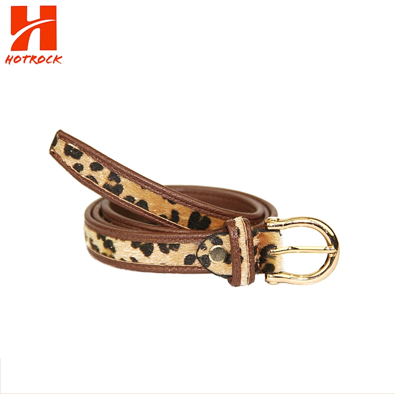 Newest arrival Women belt animal prints leather Belts with Alloy Buckle