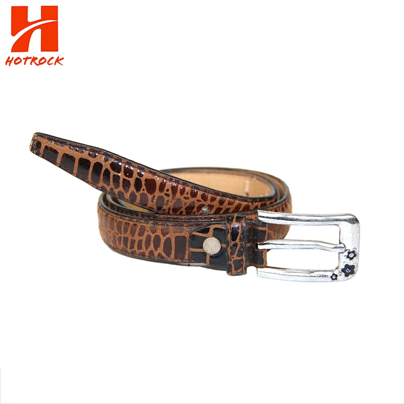 New design women Belt alligator pattern PU leather belts