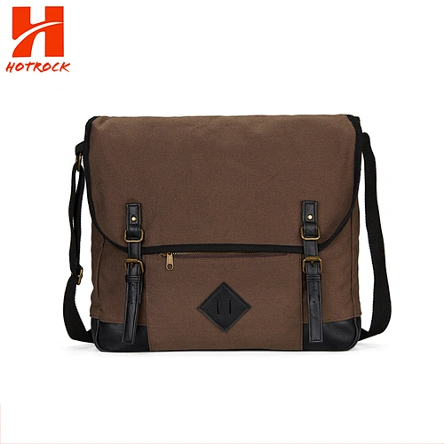 Custom long shoulder strap messager bag men canvas sling bags