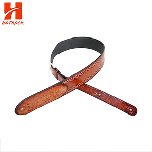 Customized vintage pattern PU leather Electric Guitar / Acoustic Guitar  Strap