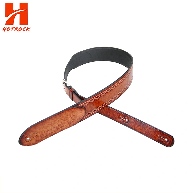 Customized vintage pattern PU leather Electric Guitar / Acoustic Guitar  Strap