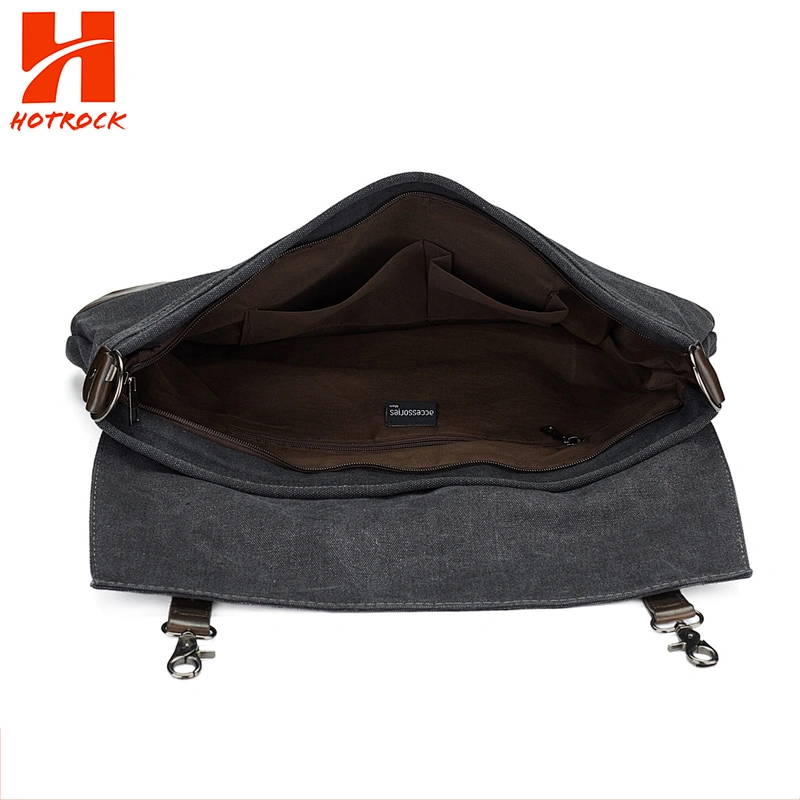 Hot selling OEM PU Leather Messenger Handbag Canvas Bag for men
