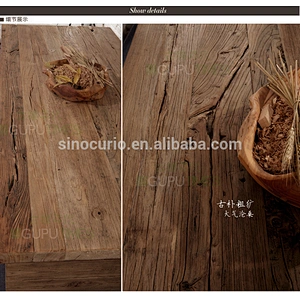 Industrial furniture Antique reclaimed wooden dining table old elm