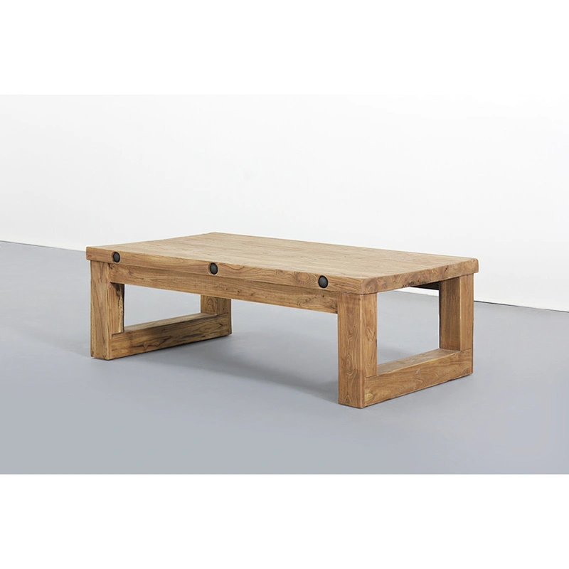 Chinese Antique Vintage Rustic Natural Recycle Wood Coffee Table