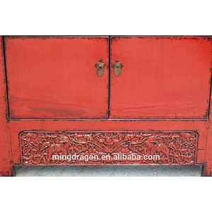 Chinese antique hand restored country style handpainted wardrobe armoire