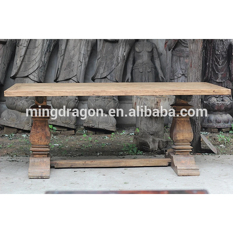 CHinese recycle wood reclaimed dinning table