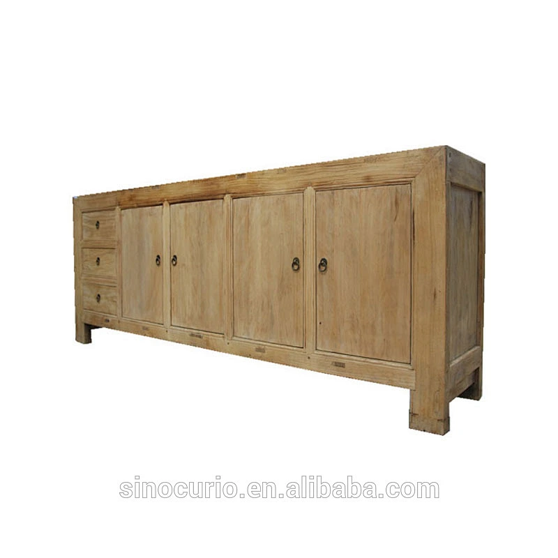 wholesale furniture china antique vintage sideboard recycled elm wood furniture beijing
