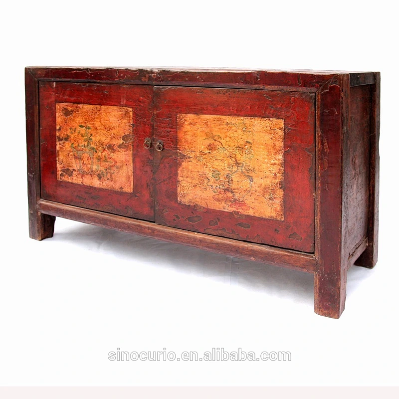 wholesale furniture china reproduction furniture painted vintage painted Mongolia cabinets