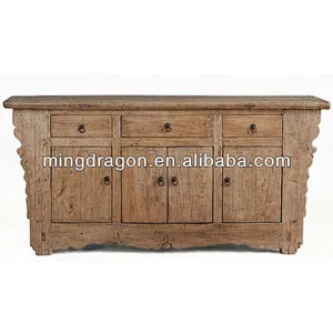 Chinese antique natural distressed country style cabinet